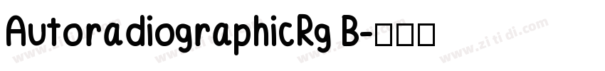 AutoradiographicRg B字体转换